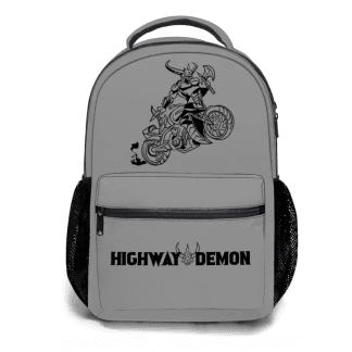 Highway Demon Grey Rider Premium Backpack