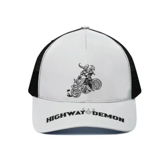 Highway Demon White Rider Premium Hat