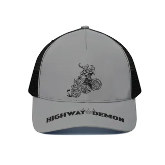 Highway Demon Grey Premium Hat