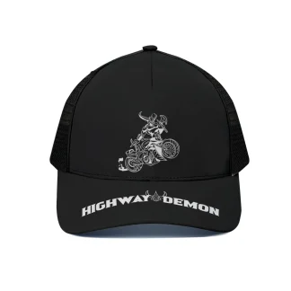 Highway Demon Black Rider Trucker Hat