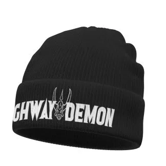Highway Demon Black Knitted Hat
