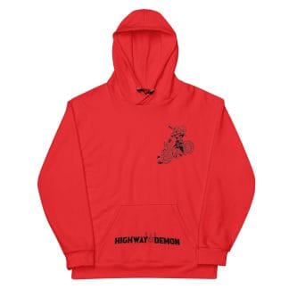 Highway Demon Red Rider Premium Hoodie