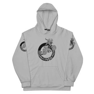 Highway Demon Grey Rider Sport Hoodie