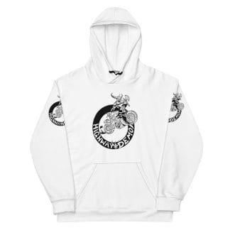 Highway Demon White Rider Sport Hoodie