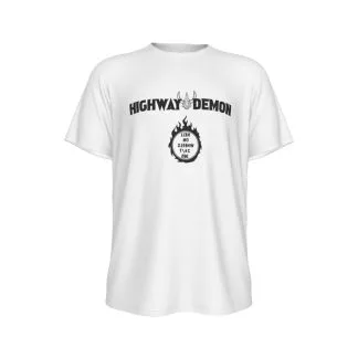 Highway Demon Hell on Wheels 24/7 365 White Shirt
