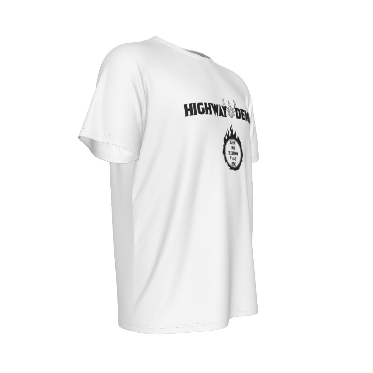 Highway Demon Hell on Wheels 24/7 365 White Shirt - Image 4